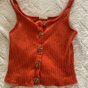 Summer “vintage burnt orange” tank top